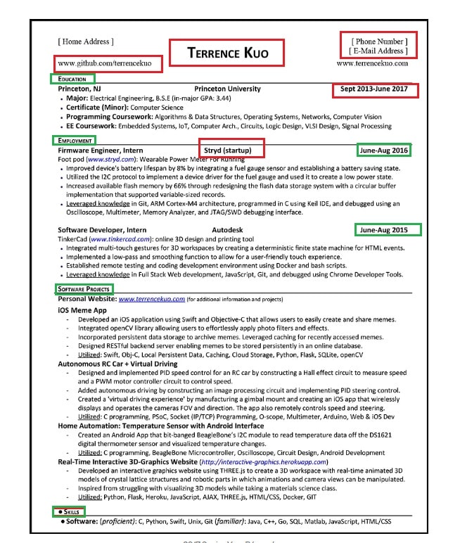 Software Engineer CV