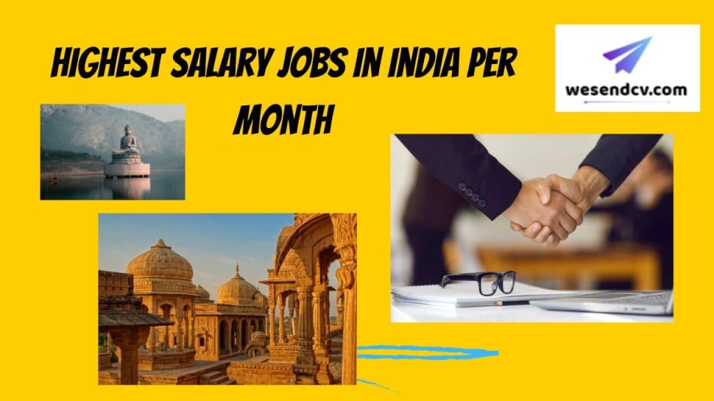 Highest Paying Jobs in India Per Month