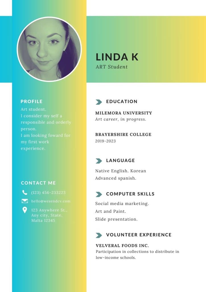 Example For How To Make a Resume 