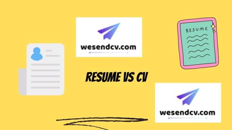 difference between cv and resume