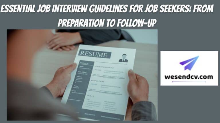 Essential Job Interview Guidelines